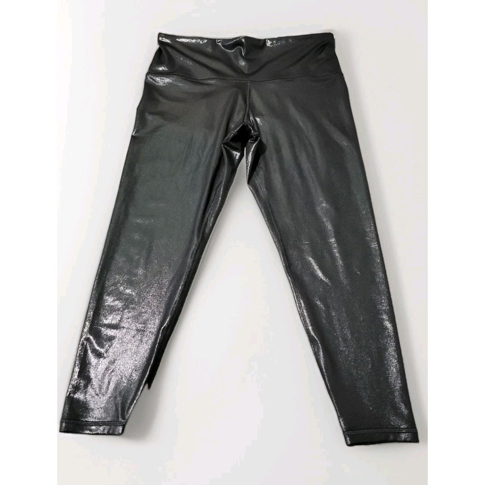 Athleta Leggings Elation‎ Shine Tight Lustre Elation Black Ultra High Rise 1X